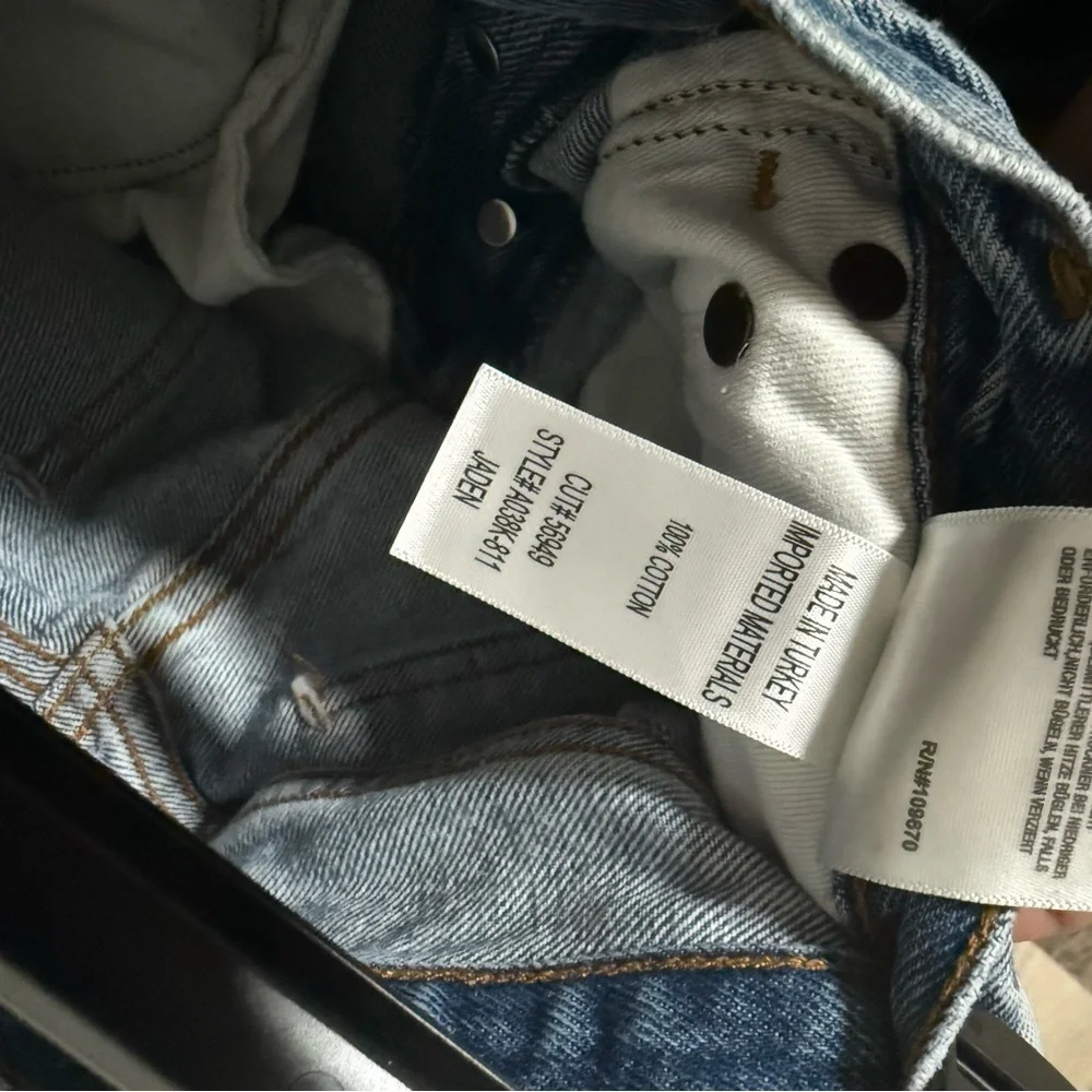 AGOLDE JADEN HI RISE CUT OFF SHORT Size 26
